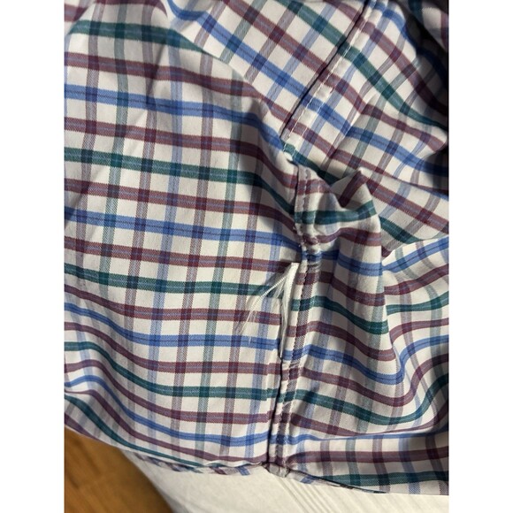 Ralph Lauren Performance Button Down Shirt 2XLT Blue Green Purple Plaid - Picture 4 of 8